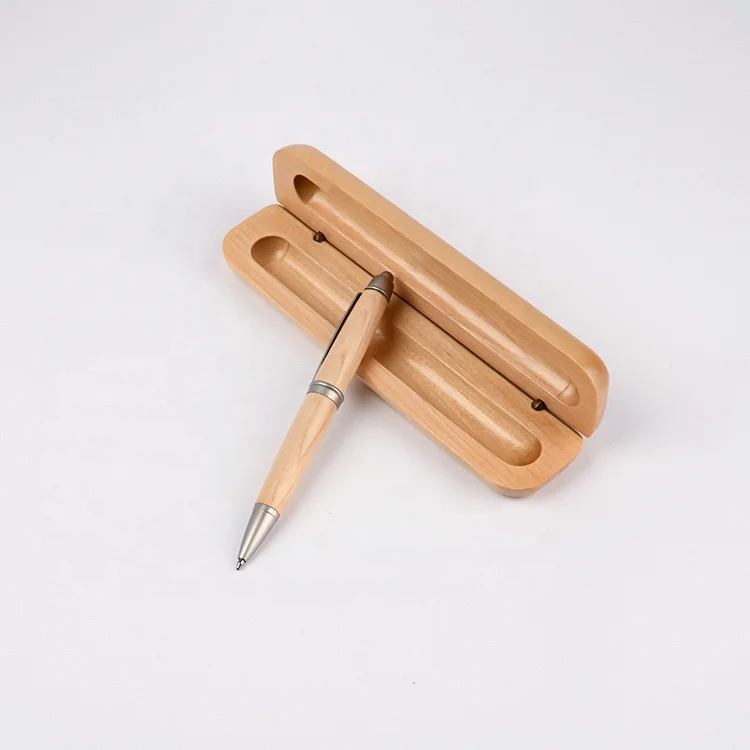 New Stylish Press Recycle Bamboo Ballpoint Pen Set Custom Logo Decorative Ballpoint Pens For Writing Gift