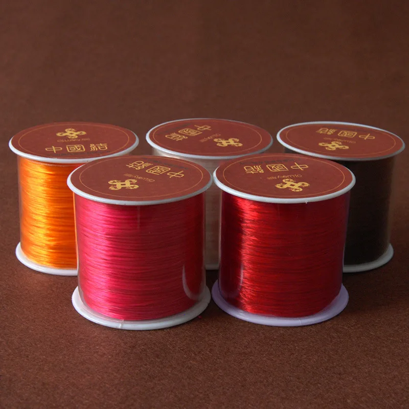 LONGJIE 0.5MM polyester jewelry elastic beading cord for DIY beaded bracelet making