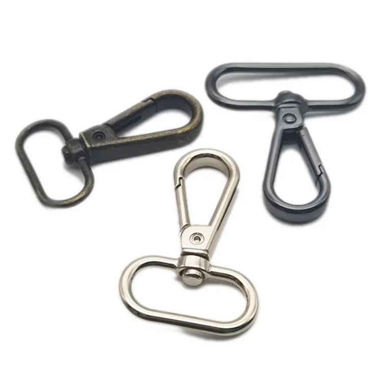 metal hook zinc alloy metal clip swivel snap hooks for handbag accessories
