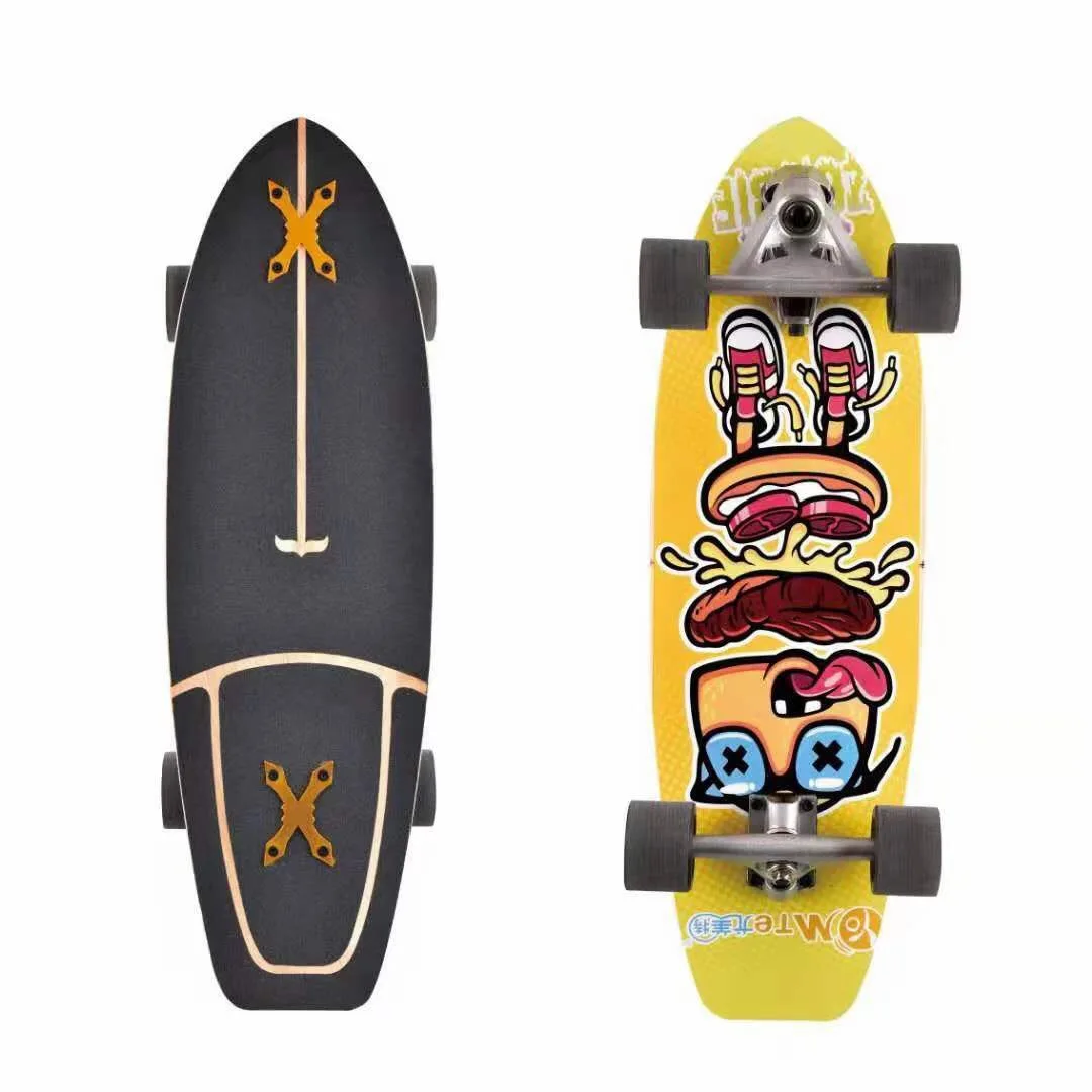 Factory Supply CX7 Northeast Maple/Russia Maple Free Turn 30-Inch Drift Board/Skateboard Deck for Adults