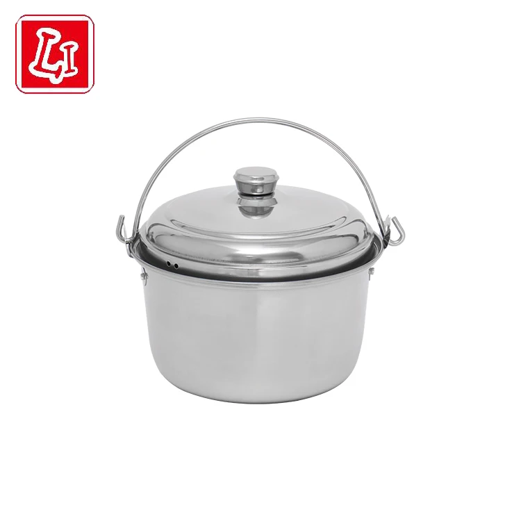 Stainless steel soup pot the pot used in the kitchen of household restaurant has high practicability