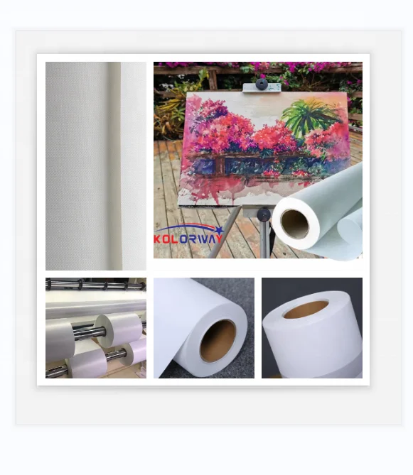 Artist Painting Canvas Professional Triple Acrylic Primed 390g Glossy Cotton Canvas Roll Canvas Fabric Roll