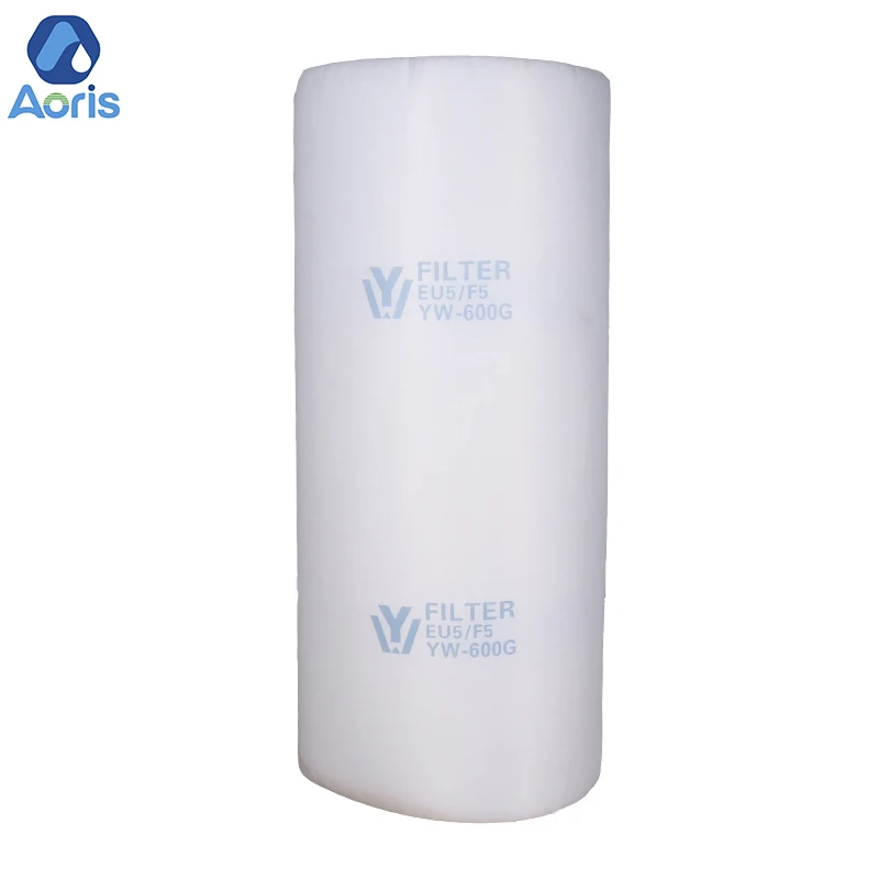 600G Synthetic filter media F5/EU5 air filter cotton paint booth ceiling filter