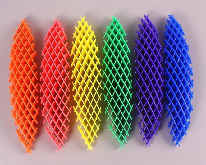 High quality 2024 decompression sensory big elastic mesh portable stretchy  3d deformation morph worms fidget toy