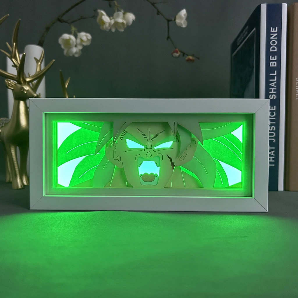 Лучшее качество драгонированный шар Броули 3D-лампа для резьбы по бумагам светодиодная аниме световая коробка наружная серия косплея поделки