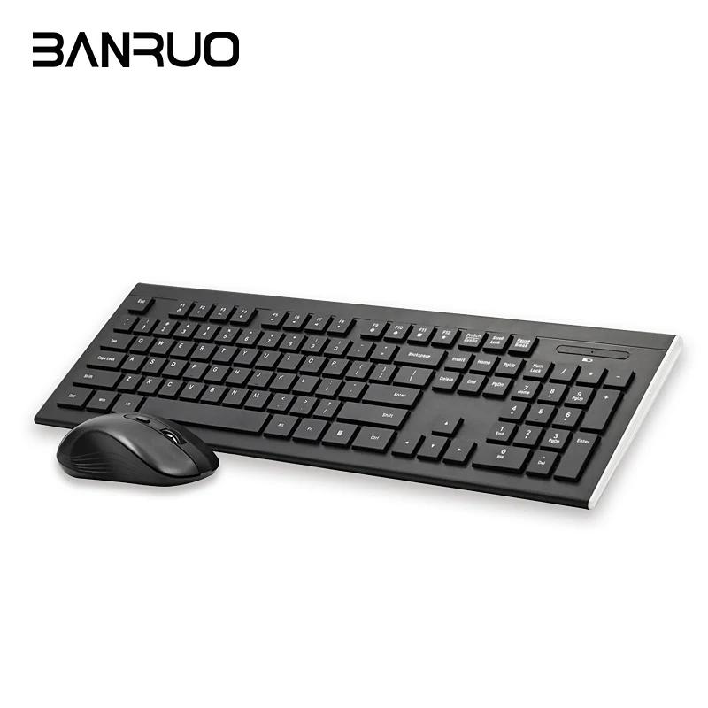 Hot Sales Universal Slim Chocolate Water Drop Keys Embedded With 12 Composite Multimedia Keyboard Ergonomic Keyboard Mouse Set