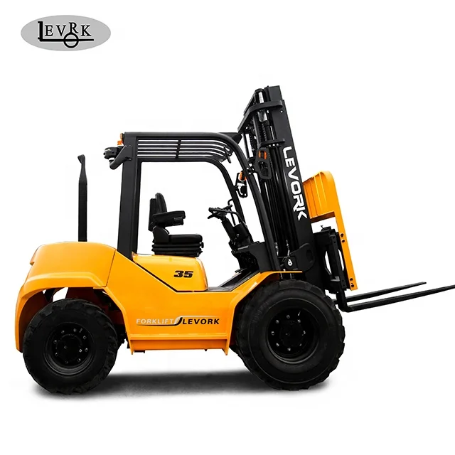 LEVORK new type Factory price  2.5ton 3.5 ton 2WD 4WD Small Rough Terrain Forklift