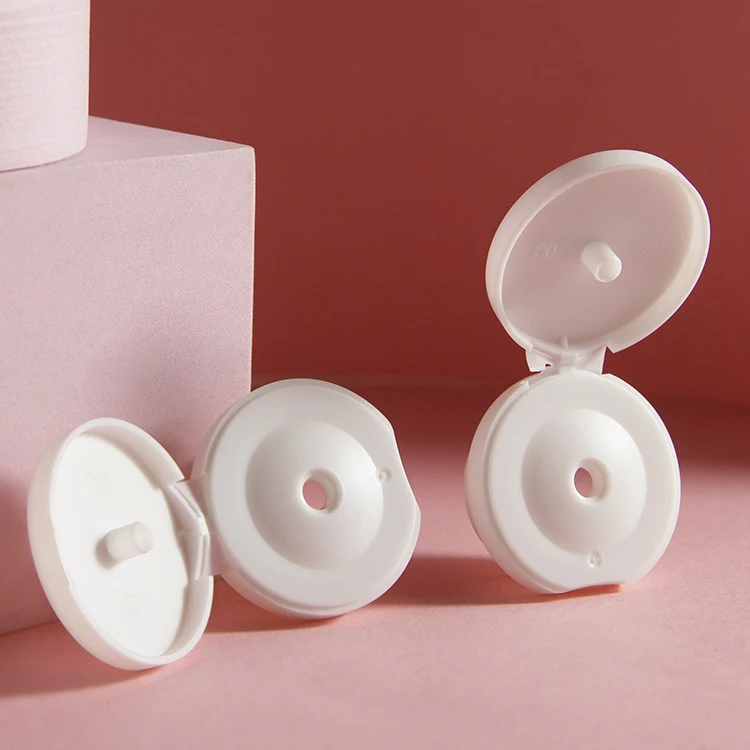 Factory Manufacturer Flat Flip Top 20/410 White 20mm Flip Top Cap Plastic Bottles Flip Cap