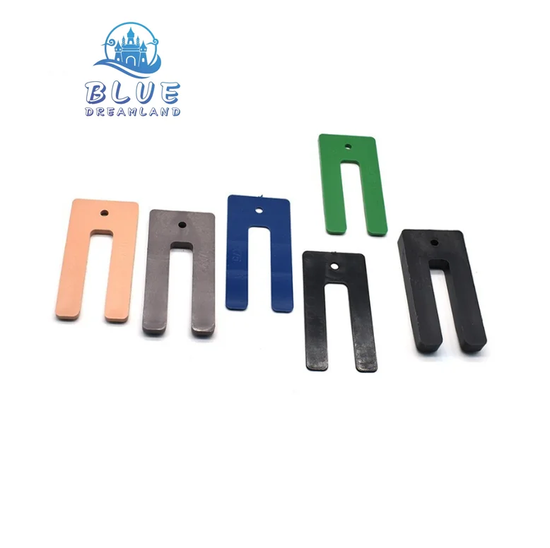 Factory 75*35mm U Type Window Packers Mixed Plastic Window Shims Horseshoe Plastic Packers Plastic Shims for Doors and Windows