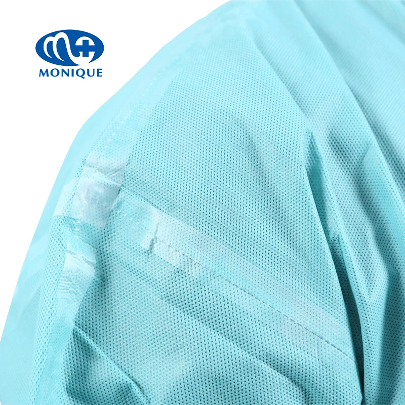 Medical Disposable medical  45g 50g SMS SMMS   Non-woven Surgical Gown with  ethylene oxide sterilization