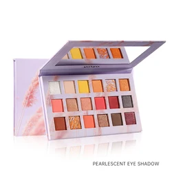Private Label Vegan Cream Shimmer Matte Eyeshadow Makeup Custom Logo Waterproof High Pigments Eyeshadow Palette