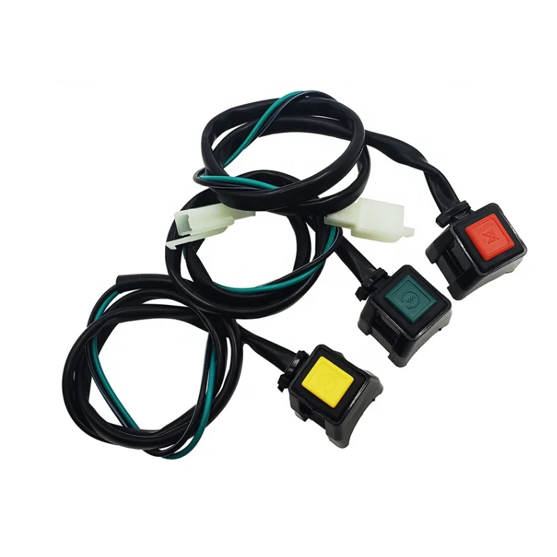 22mm Durable ATV Motorcycle Dual Sport Quad Start Horn Kill Off Stop Switch Button Motorbike Accessories Control Handle Switches