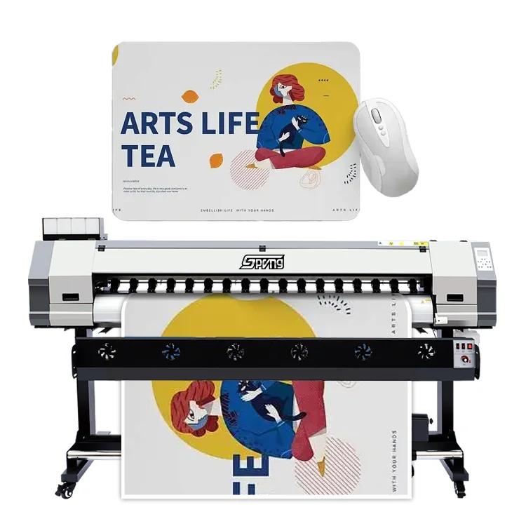 1.8m large format eco solvent printer xp600 i3200 head for printing canvas advertising printing printer machine popular in China