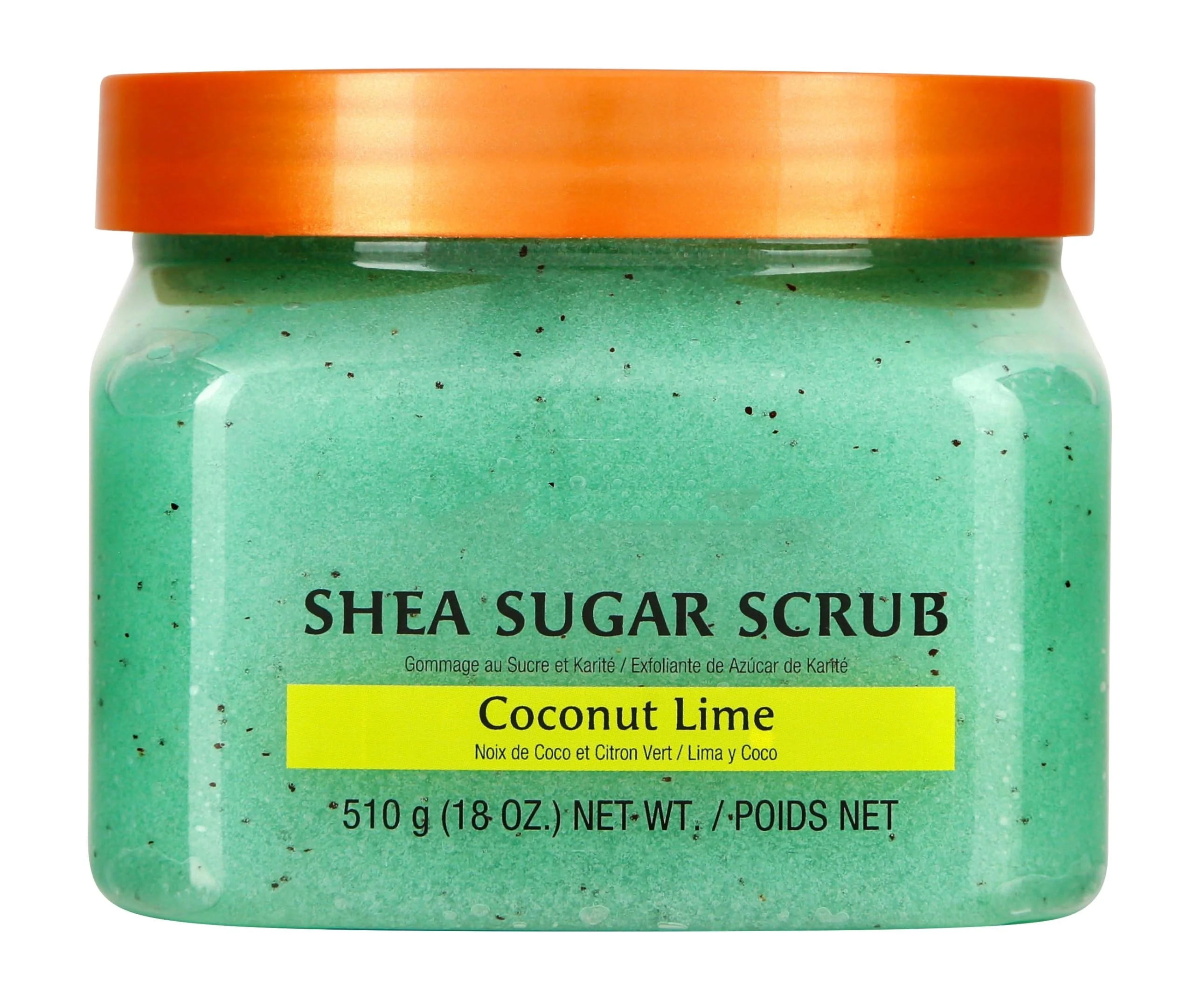 Eco-Friendly Coconut Oil Lighten Dark Spots Handmade Relaxing Shea Sugar Body Scrub With Lime