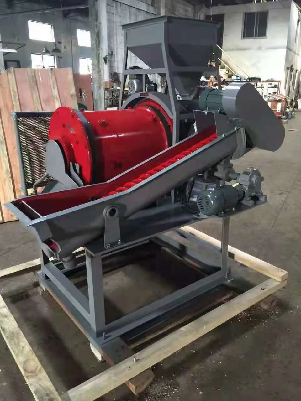 Laboratory XMQ 420X450 Lattice Grid Ball Mill Spiral Classifier Ball Mill Conveying All-in-one Machine Continuous Operation