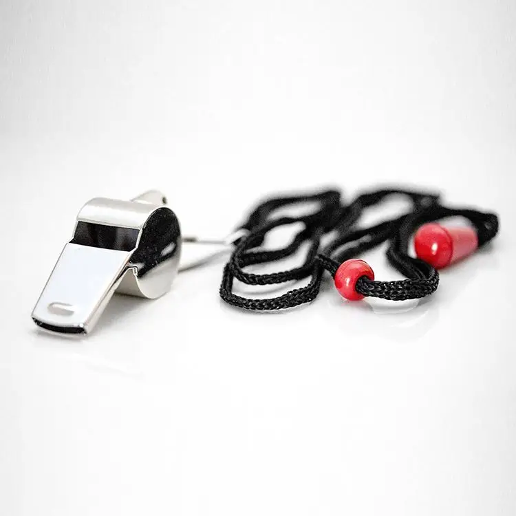 3D MAX Extra Loud Whistle with Lanyard Metal Sports Whistle Stainless Steel Whistle for referees