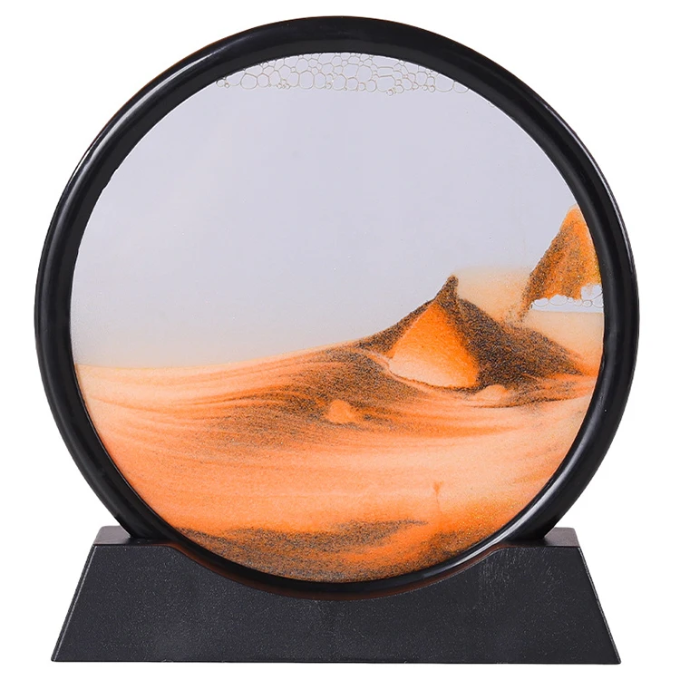 High-end Light Luxury Magic Sand Art Quicksand Painting Hourglass 3d Deep Sea Sandscape Quicksand Painting For Home Decor
