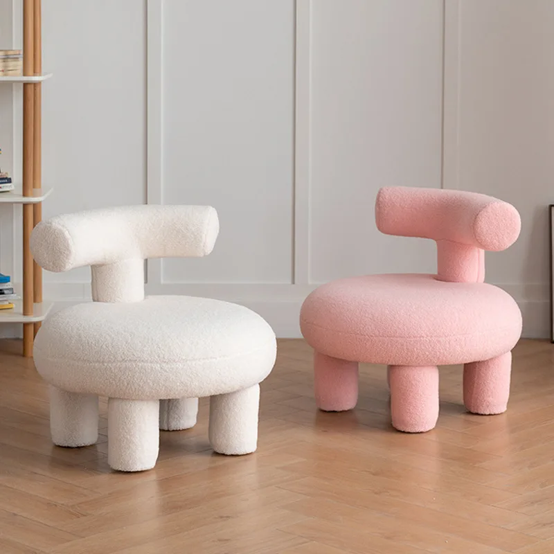 White Pink Original Modern Modular Kids Sofa Chair Single Sofa Chairs Living Room