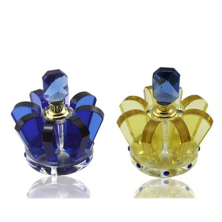 Хрустальная бутылка для масла стеклянная в форме короны автомобиля или женщины духов