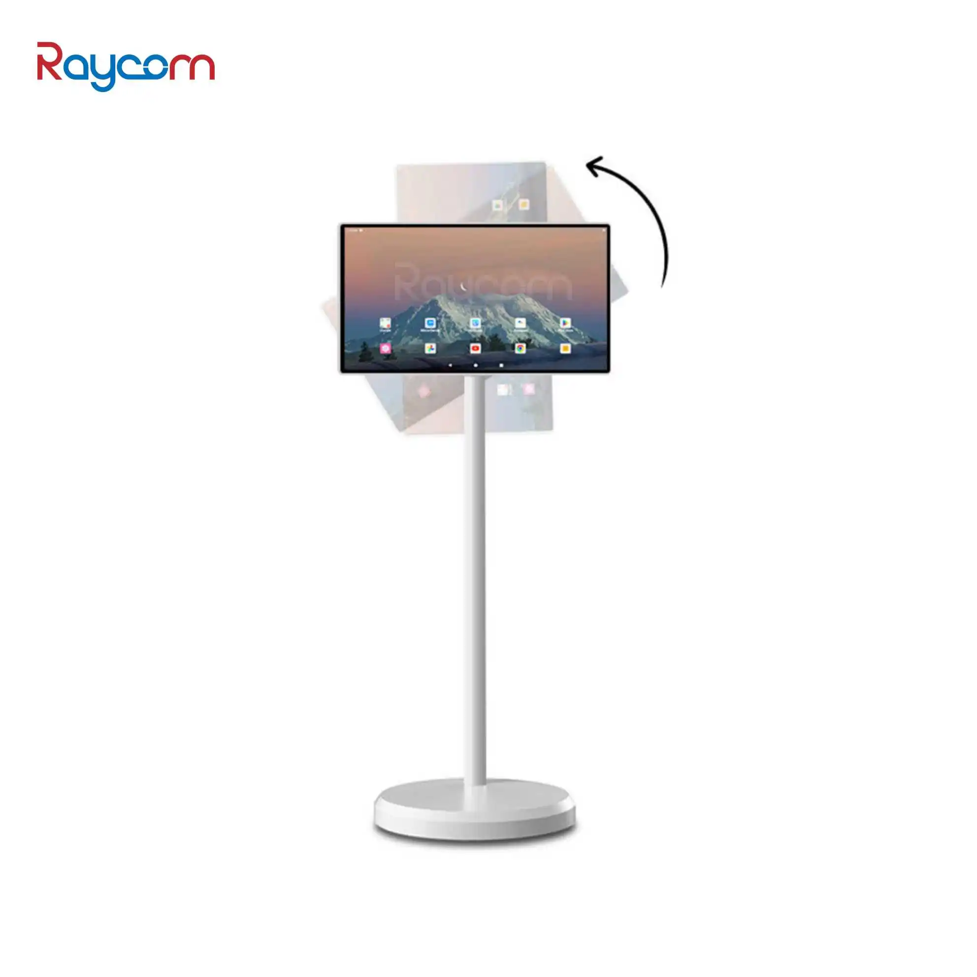 Raycom Portable 21.5 27 32 Inch TV Touch screen Movable Rechargeable Lcd Standbyme Smart Tv Android System Incell Touch Screen