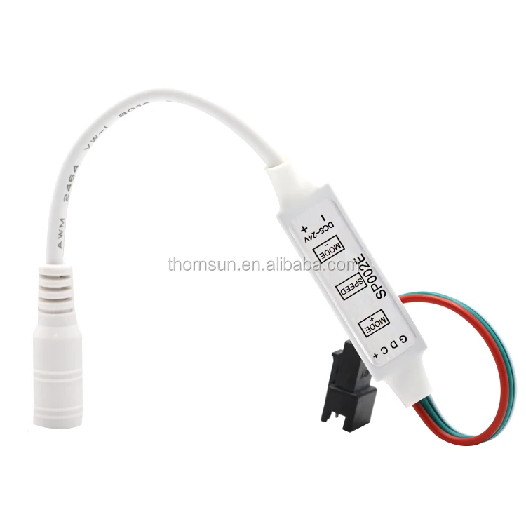 DC5V-24V 3 keys Mini led Pixel RGB Controller SP002E for addressable led pixel ring madrix Strip