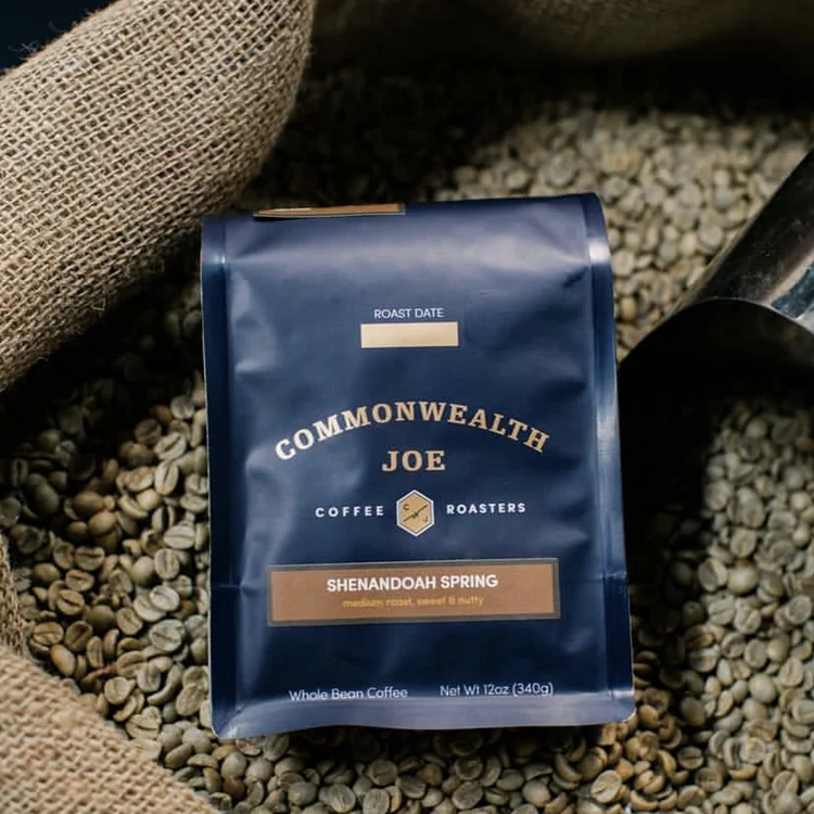 AT PACK 12OZ Resealable Matte Black Coffee Bags Flat Bottom Coffee Bag Coffee Beans