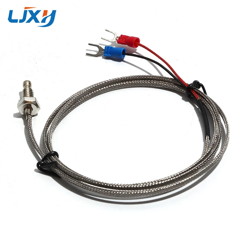 LJXH M6 Screw Thermocouple Sensor Thread Thermal Resistance K-type/E-type/J-type Temperature Control Probe 1pc