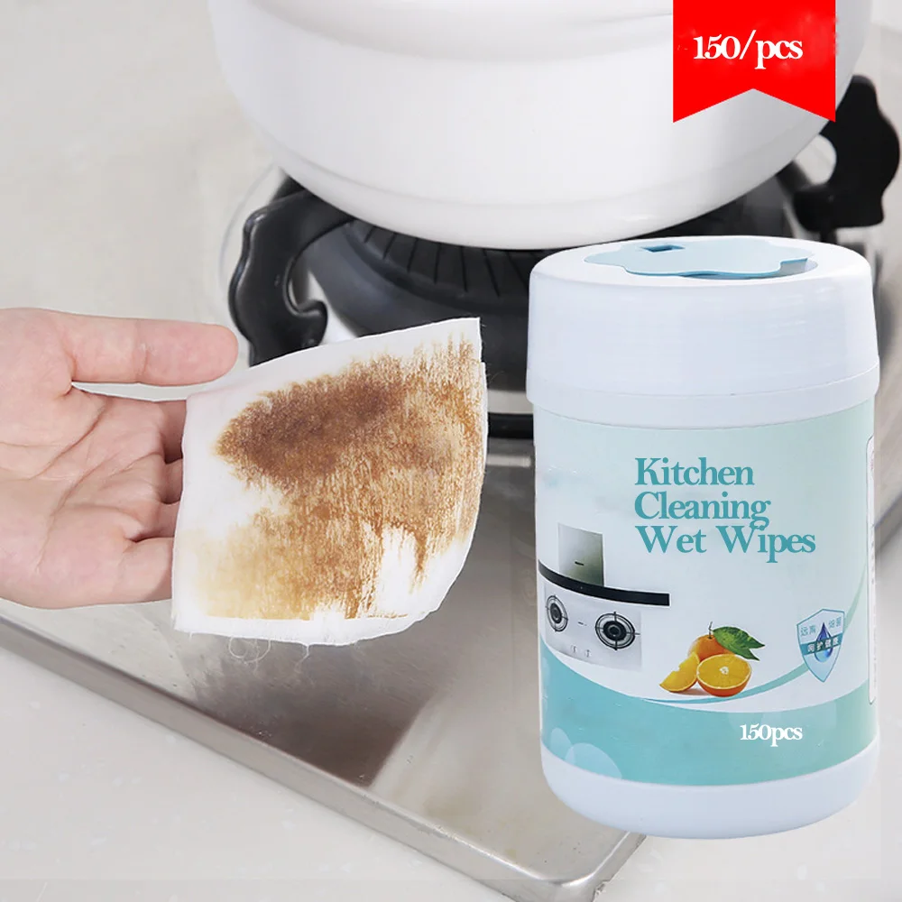 Factory Price Disposable Bamboo Non-Woven Kitchen Wiping Towels Kitchen Wet Wipes