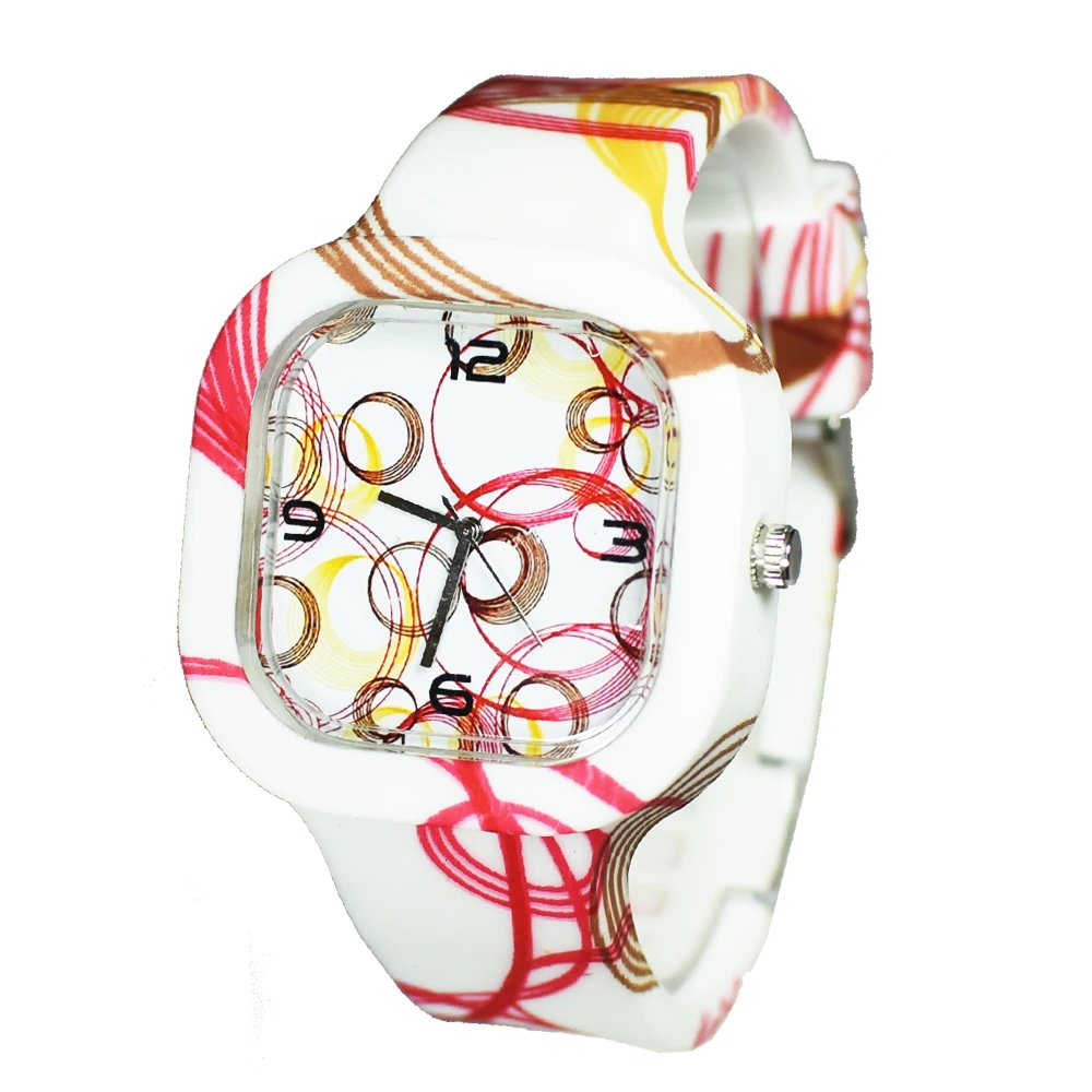 Newest 5ATM Waterproof TOP Quality Custom Jelly relogio Silicon Watch reloj