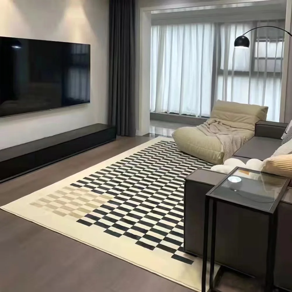 Rectangle Hand Knotted Rugs Luxury Living Room Carpet Large rugs home decorative Household Sheepskin Rugs