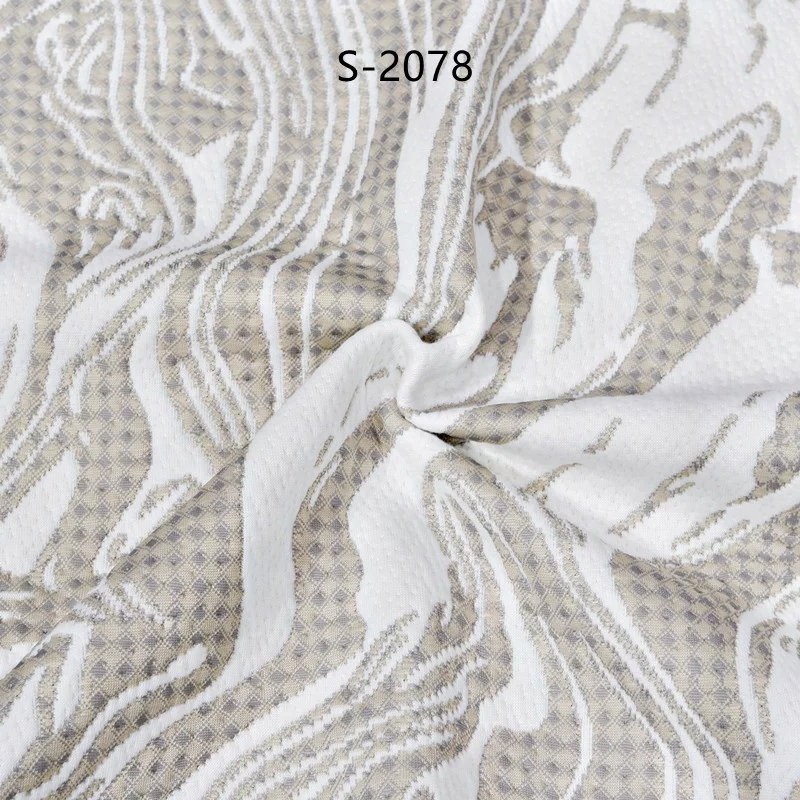 Home textile OEM washable  double knitted jacquard fabric  quilting fabric for mattress