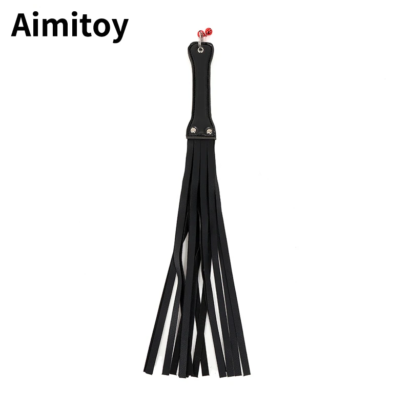 Инструмент для шлепки Aimitoy связывание ведомый Связыватель Peitsche флоггеры из искусственной кожи кнут с колокольчиками сексуальные белки