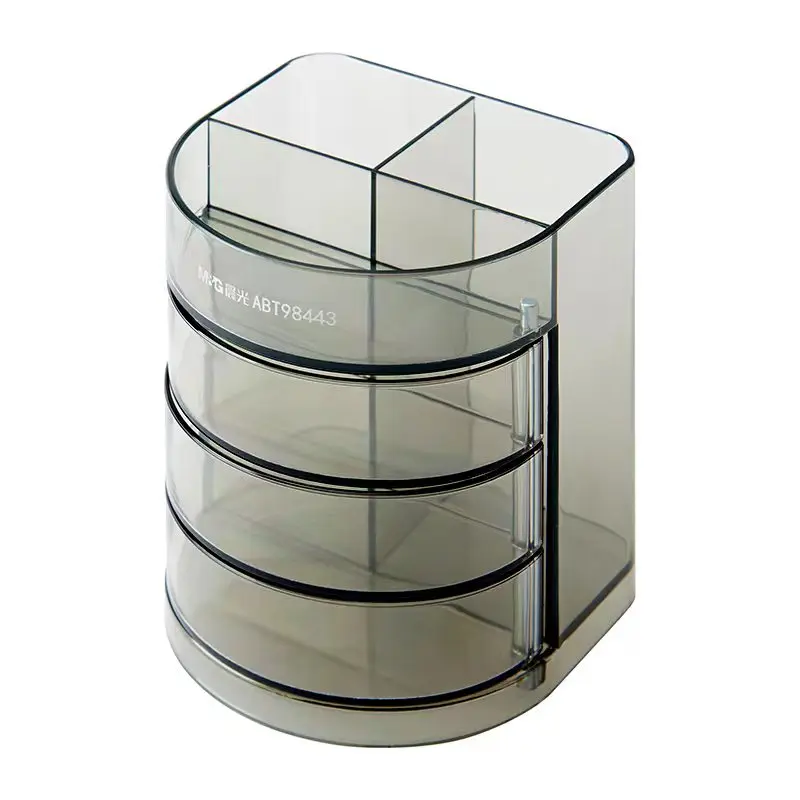 M&G High Quality 3-Layer Plastic Pen Holder Simple and Versatile for School and Daily Use