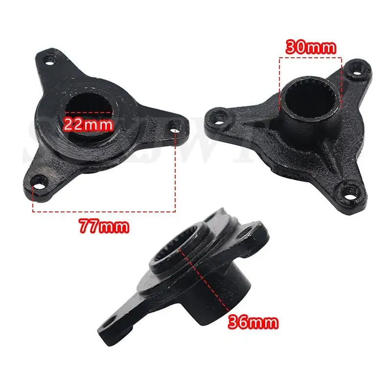 Black ATV accessories 110CC-125CC rear axle flange seat 23 teeth rear axle fixed 3-hole hub seat