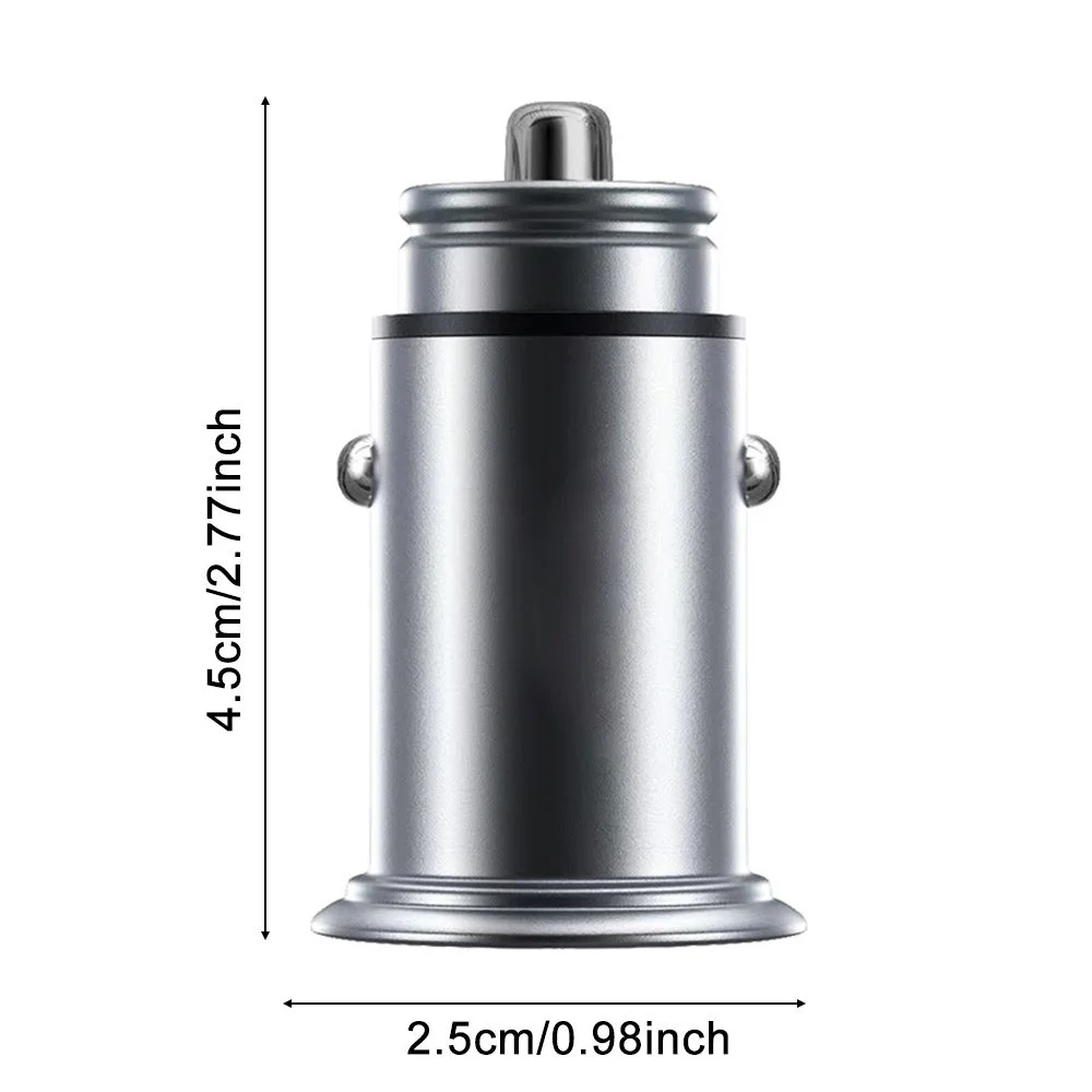 For iPhone For Samsung Dual Ports Type C QC3.0 48W Travel USB Car Charger Phone PD Charger Quick Charger Car Adapter