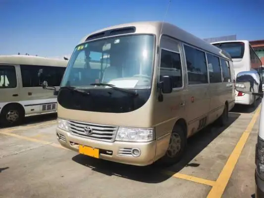 Used Coaster Bus 3RZ Engine 30 Seats Mini Toy-ota Left Hand Drive in Low Price