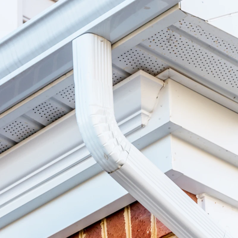 Durable aluminium Downspout Gutter Elbows White Downspout Gutter Elbows 90 degrees Downspout Gutter Elbows