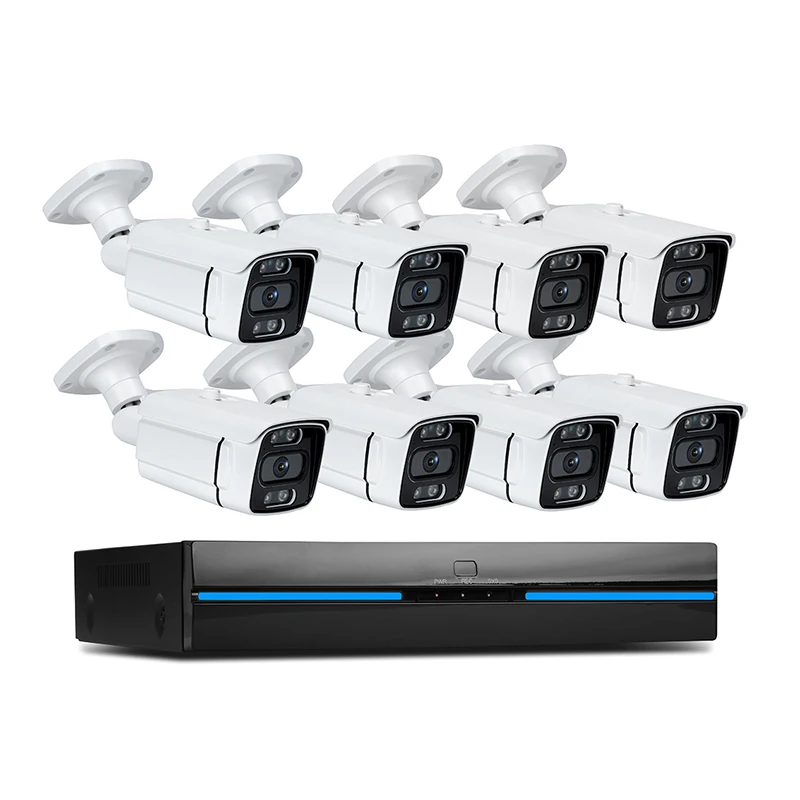OEM 8CH CCTV Kit Wireless Home Security CCTV Camera System Video Surveillance 5MP Wireless Outdoor POE IP Network Camera NVR Kit