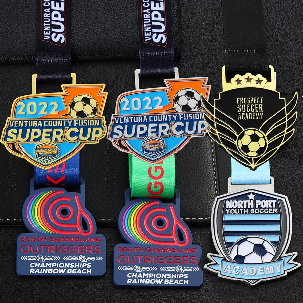 Custom Medal Zinc Alloy 3D Metal Marathon Football Taekwondo Race Finisher Award Medals Sport With Ribbon