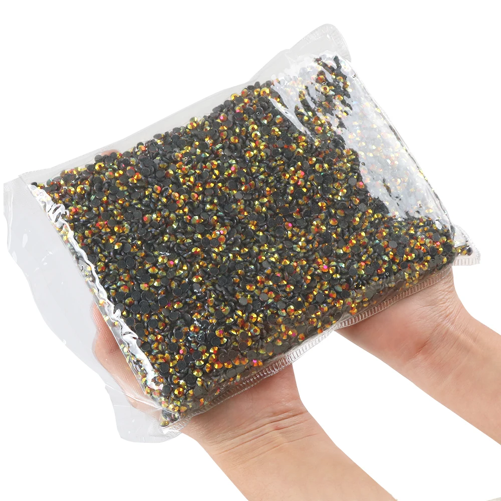 Оптовая продажа 50 цветов SS6 SS10 SS20 радужных DMC исправление мотив стразов камнями стразами оптом хлопковая ткань для одежды рубашки