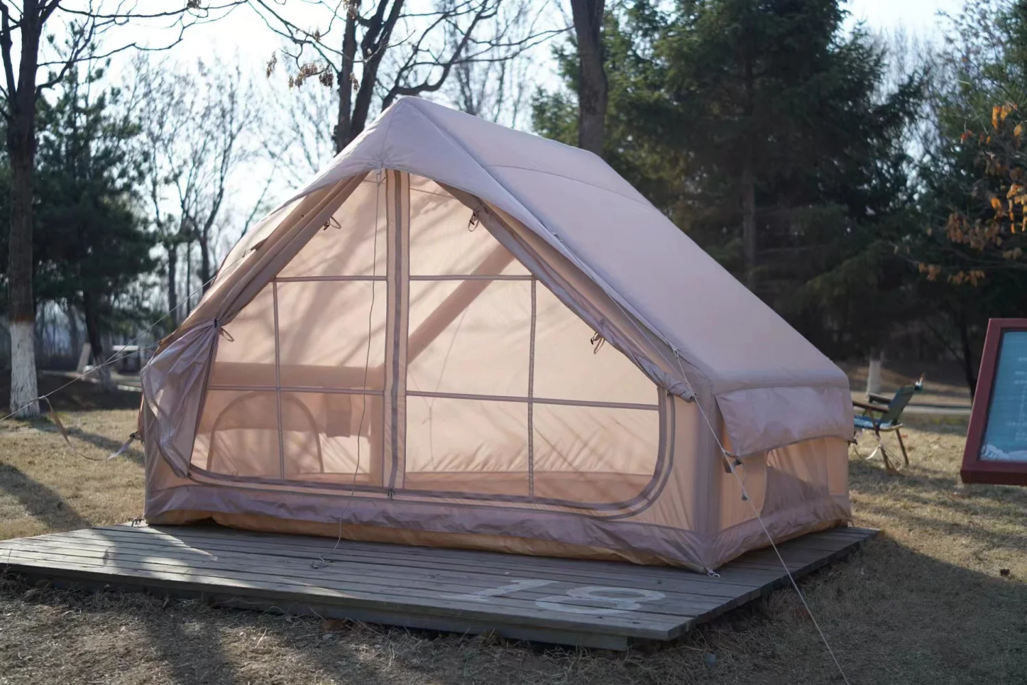 2024 New luxury inflatable inflatable tent Oxford outdoor inflatable camping tent four seasons