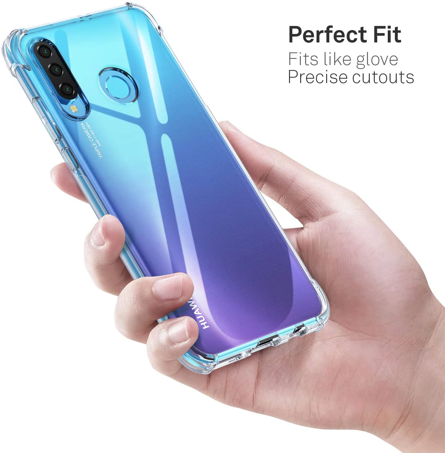 Shockproof Clear Transparent Silicone Phone Case For Huawei Honor P20 P30 Mate 20 X Lite Pro Transparent Protection Back Case