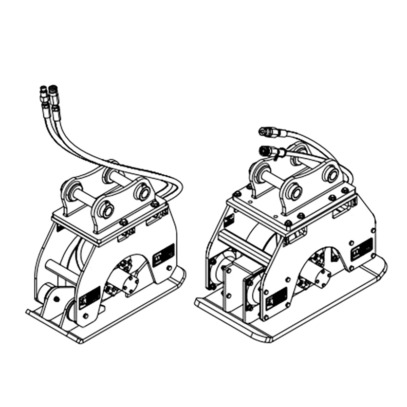 Hot Sale Hydraulic Vibratory Concrete Vibrator Mini Stone Vibrating Plate Compactor