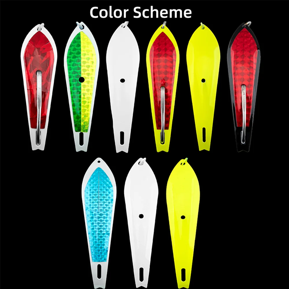 SUPERIORFISHING Hot Sale Fishing Drone Spoon Stainless Steel Hook Metal Spoon Lures Fishing Trolling Lure