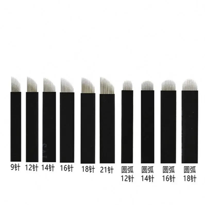 Wholesale Disposable Eyebrow Embroidery Tattoo Blades Microblading Needles Cartridges