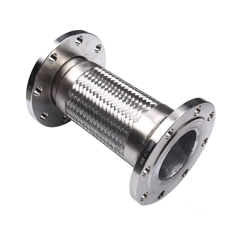 Wholesale Price Expansion joint flexible stainless steel braided metal hose with flange end