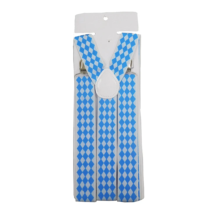 
2020 New Universal 3.5Cm Bavarian Blue Suspenders 