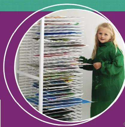 Paper Drying Rack Art Painting Dry Tower Shelf Holder Paper Display Stand