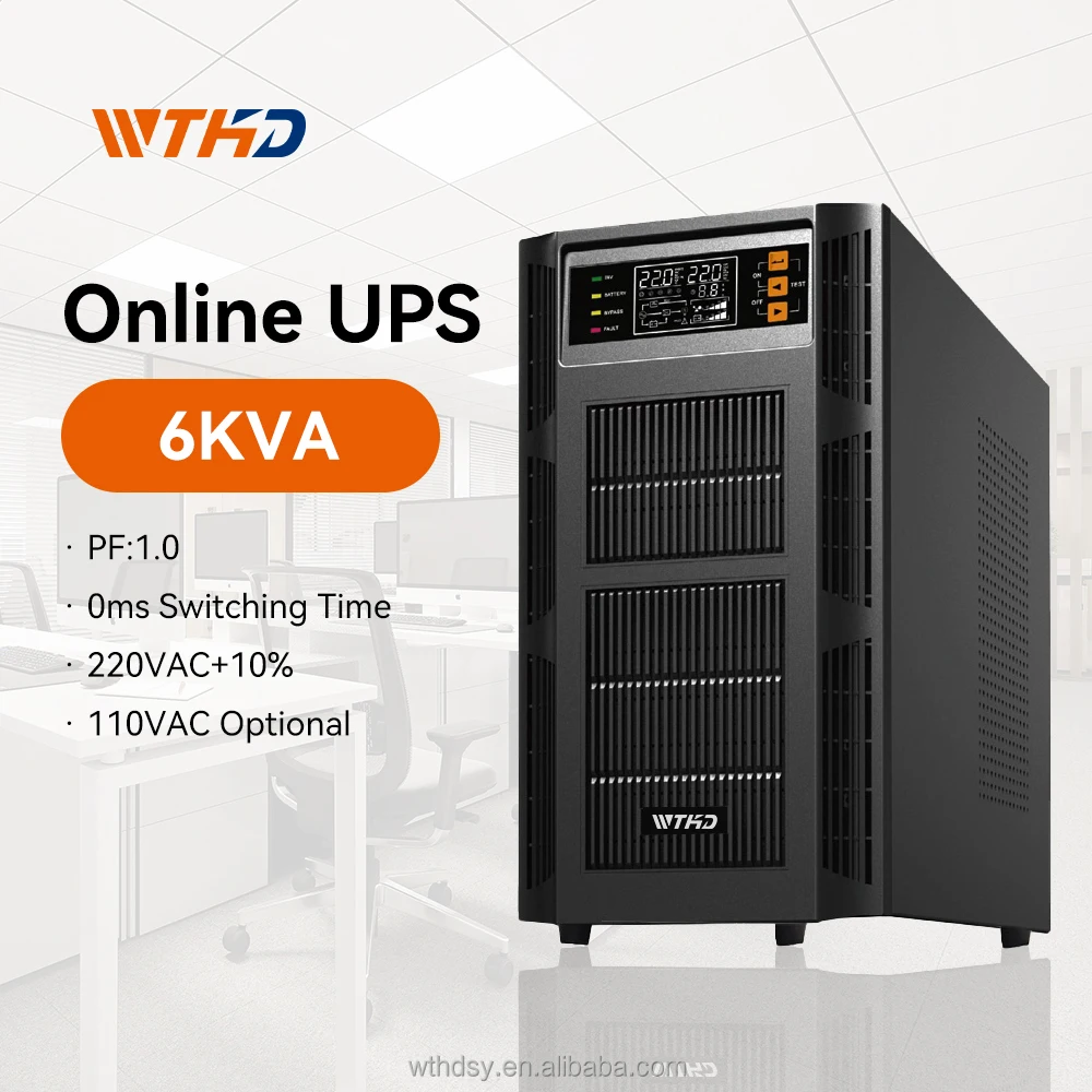 Система Online Ups 6 кВА 6000 Вт 220vac однофазный 1 2 3 5 10 источник бесперебойного питания с ЖК-дисплеем