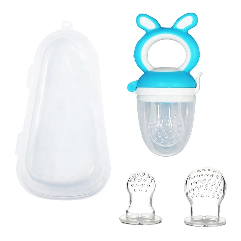 New Design Set Silicone Fresh Fruit Food Nibbler Pacifier Baby Fruit Feeder